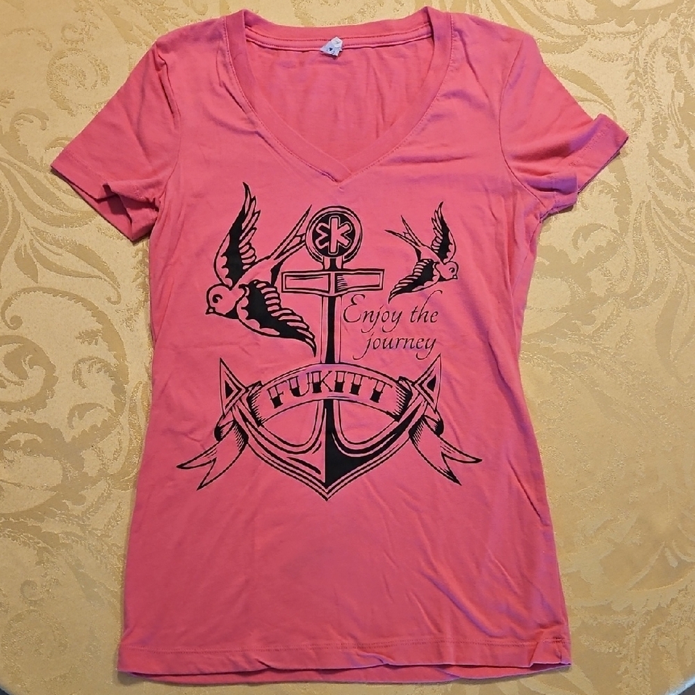 Pink Graphic Women's Top